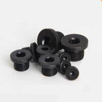 Ed Nut Hex Socket Flange Wajah Black Seal Pipa Steker Minyak G1/81/43 M8 M10 M12 M14 M16 M18 m20 x 1.5 M22 M26 M27 M33 M42 M48 Nut