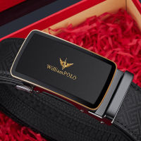 WILLIAMPOLO Luxury nd Designer Belt Men High Quality Male Genuine Leather Man Belts Automatic Buckle Mens Trouser Belt