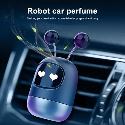 【DT】  hotCar Air Freshener Car Aromatherapy Car Air Outlet High-end Perfume Decoration Ornaments Lasting Fragrance Robot Solid Deoint