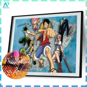 DIY Round Diamond Painting One Piece Japanese Anime Cross Stitch Diamond  Embroidery - buy DIY Round Diamond Painting One Piece Japanese Anime Cross  Stitch Diamond Embroidery: prices, reviews