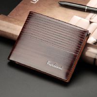 Top 2022 Vintage Men Leather Brand Luxury Wallet Short Slim Male Purses Money Clip Credit Card Dollar Price Portomonee Carteria