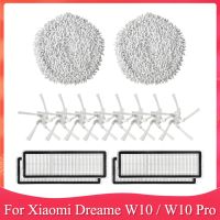 Replacement Parts for Xiaomi Dreame W10 / W10 Pro Robot Vacuum Cleaner HEPA Filter Mop Cloth Side Brush