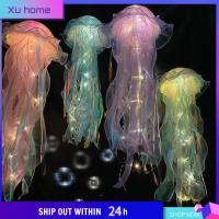 XU HOME ของขวัญสำหรับเด็ก ห้องในห้อง สร้างสรรค์และสร้างสรรค์ ที่แขวนแขวน ดีไอวาย โคมไฟสำหรับกลางคืน ของตกแต่งงานปาร์ตี้ แมงกะพรุนโคมไฟ