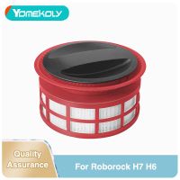 สำหรับ Roborock เครื่องดูดฝุ่นแบบมือจับ H7 H6เครื่องกรองอากาศด้านหลังตัวกรอง HEPA อุปกรณ์เสริมเครื่องดูดฝุ่น2ชิ้น