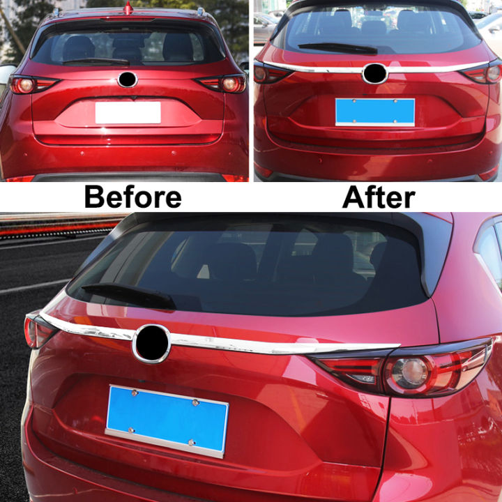 for-mazda-cx-5-cx5-2nd-gen-kf-2017-chrome-rear-trunk-lid-cover-tailgate-boot-back-door-trim-molding-garnish-strip-protector