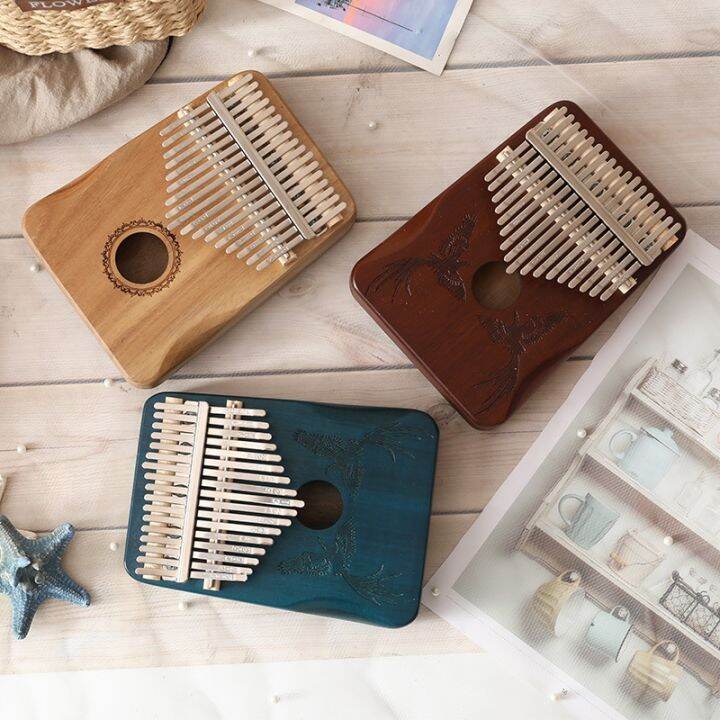 yf-17-keys-kalimba-thumb-wood-mahogany-musical-instruments-with-book-tuning