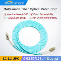 5ชิ้น LC-LC สายแพทช์เส้นใยคู่แบบมัลติโหมด OM3 50/125Um UPC Polish สำหรับเครือข่าย10G 1M,2M,3M,5M,10M ใยแก้วนำแสงสายเคเบิลเสริม