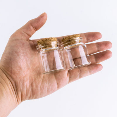 40*37มม. 25มล. ขวดแก้วหลอดทดลอง Cork Stopper มินิขวดเครื่องเทศคอนเทนเนอร์ขนาดเล็ก Vials Tiny ขวดแก้ว DIY Jars 12ชิ้นล็อต