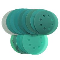 10Pcs 5 Inch 125MM 8 Holes 60 to 2000 Grits Hook and Loop Film Green Sandpaper Sanding Disc  Abrasive Tools Power Sanders