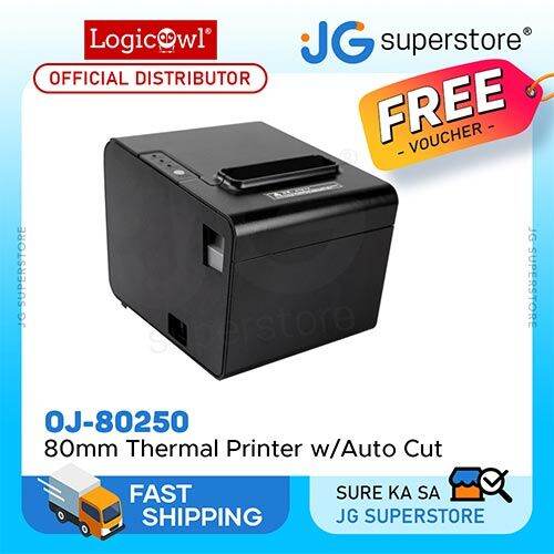 LogicOwl USB 80mm Thermal Receipt Printer POS System and Components
