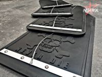 บังโคลนรถยนต์ Black Skull Mud flaps. เพลทอลูมิเนียม