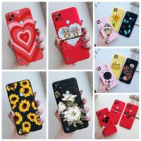 For Realme C21 RMX3201 Candy Cartoon Case Heart Painted Soft Cover For Coque OPPO Realme C21 RealmeC21 2021 C 21 C21Y Phone Case Phone Cases