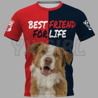 2023 new arrive- xzx180305   Border Collie  3D All Over Printed T Shirts Funny Dog Tee Tops shirts Unisex