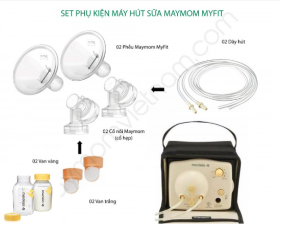 Hcmbộ phụ kiện maymom cho máy hút sữa medela pump - ảnh sản phẩm 1