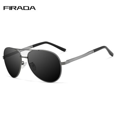 ▨✻☬ FIRADA Fashion Luxury Glasses MenS Retro High Quality Aluminum Magnesium Polarized Aviator Sunglasses Outdoor Goggles Men V1306