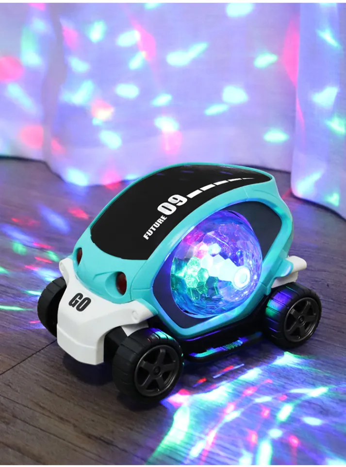 Carro giratório de 360 ​​graus, sistema de energia poderoso super longa  duração iluminação LED RC carro de brinquedo acrobacias extravagantes para  exterior para meninos(vermelho) : : Brinquedos e Jogos