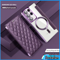 Magsafe เคสมือจับสำหรับโทรศัพท์มือถือการ์ดสองหน้าสุดหรูสำหรับ Samsung S23บวก S23 S23พิเศษ Xiaoxiangfeng เคสโทรศัพท์ซิลิโคนนิ่มกันกระแทกสำหรับ S23 Samsung