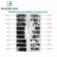 MAIDEZHI 500Pcs Mini Screw Nuts DIY Kit Laptop Computer Assemble Repair Screws Fastener Set Tools for Repairing Sunglass Phone Screw Nut Drivers