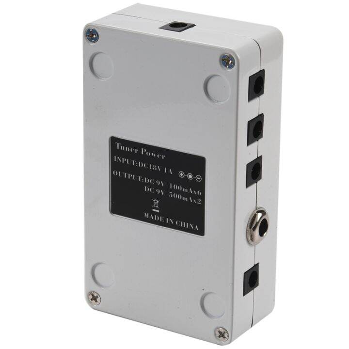 caline-cp-09-2-in-1-tuner-and-power-supply-true-bypass-for-dc-9v-electric-guitar-effect-pedal-eight-isolated-outputs-multifunction-us-plug