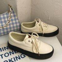 CODhan14416 Sneakers Canvas Shoes Large Size Womens ulzzang ins 2023 Students Versatile Vintage Little Red Book Hot Sale Beige