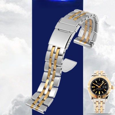 ✵◆ สายนาฬิกาสแตนเลสสำหรับ Breitling Galaxy Bentley Super Ocean เข็มขัดสแตนเลสหัวเข็มขัดพับสายนาฬิกา 22 24 มม.