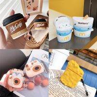 Delicious Foods Coffee Ice Cream Chicken Case For Airpods 2 3 Case Camera Silicone Earphone Bluetooth Wireless Protective Cove Wireless Earbud Cases