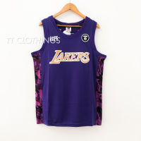 【Feb】 [SALES MURAH!!] Aape Bape Special LA Lakers MVP Purple Home NBA Basketball Jersey Singlet Baju Clothes 篮球衣