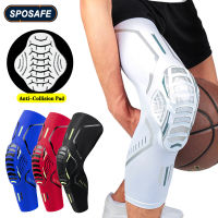 1Pair Fitness Anti-Collision Leg Pads ce Elastic Knee Cover for Outdoor Sports Riding Basketball Protective Gear Men Women