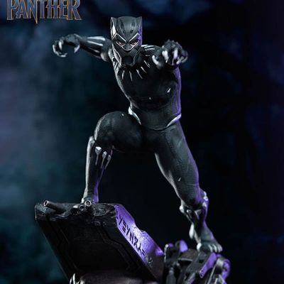 แอคชั่นฟิกเกอร์ Marvel 1:10 Avenger Infinity War Super Hero Black-Panther ของเล่น PVC 18ซม. พร้อม2หัว