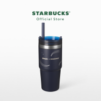 Starbucks Stainless Steel STANLEY Blue Silver Meteor Cold Cup 16oz. ทัมเบลอร์สตาร์บัคส์สแตนเลสสตีล ขนาด 16ออนซ์ A11145392