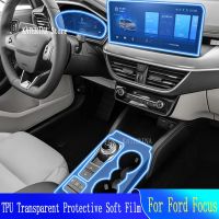 For Ford Focus(2019-2021)-Anti-scratch Car Interior Center Console Transparent TPU Protective Film