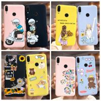 สำหรับ Huawei Y9เคส2019ฝาปิดสีลูกกวาดน่ารักซิลิโคนนิ่มเคสโทรศัพท์ Y9s Huawei TK-L21 Y 9 2019ฝาหลัง