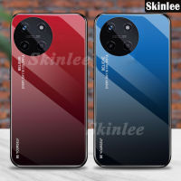 สำหรับ Realme 11 4G เคสกระจกเทมเปอร์ไล่ระดับสีตัวป้องกันกระจกฝาแข็งสำหรับ Realme11 4G เคสใส่โทรศัพท์