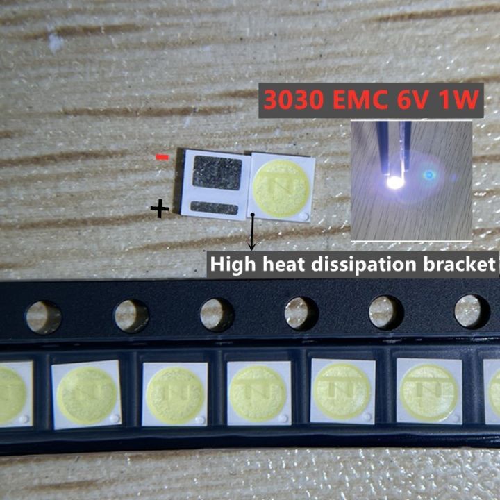 200pcs-for-led-lcd-backlight-tv-application-aot-led-backlight-1-6w-6v-3030-cool-white-lcd-backlight-for-tv-tv-application-electrical-circuitry-parts