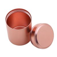 TEXMini Metal Box Stainless Steel Tea Can Small Travel Portable Container Jar Sugar Coffee Caddy Organizer