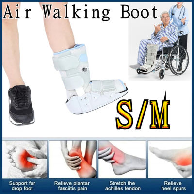 บูทเฝือกลมสูญญากาศ (สั้น) ข้อเท้า/ส้นเท้า/ฝ่าเท้า Air Walking Boot 11” (Gray)รองเท้าเฝือกชนิดปั๊มลม สำหรับข้อเท้าแพลง-กระดูกร้าว