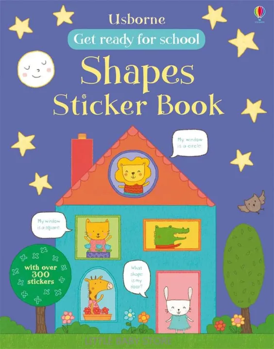 Usborne shapes sticker book Lazada