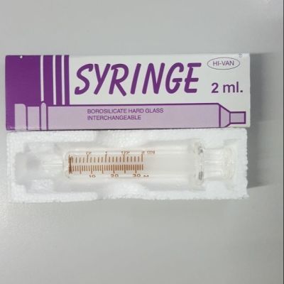 Syringe แก้ว หลายขนาด 2-50 ml
