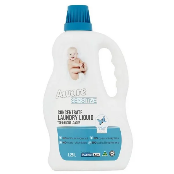 ผลิตภัณฑ์ซักผ้า (ชนิดน้ำ) Aware Sensitive Laundry Liquid ได้รับรองความอ่อนโยน นำเข้าจาก