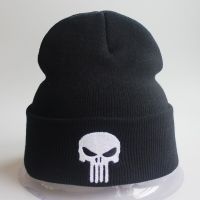 【support-Cod】 laozizuishuai Punisher Skull ชุดคอสเพลย์ฤดูหนาวหมวกบีนนี่ที่อบอุ่นหัวข้อหมวกถักมงกุฎพิเศษ