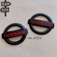 โลโก้ NISSAN สีดำ ตัวอักษรแดง #โลโก้รถ  #โลโก้รถยนต์  #สติ๊กเกอร์รถ #Logo  #โลโก้