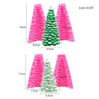 3D Christmas Tree Silicone Candle Mold Soap Clay Making DIY Cake Mould Chocolate Decorating Baking Tool E56C