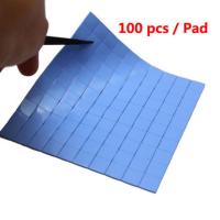 Multifunction Convenient 100Pcs 10x10x0.5mm Heatsink Silicone Thermal Conductive Pad for GPU VGA IC Graphics Cards