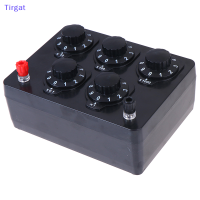 ?【Lowest price】Tirgat 0-9999.9 OHM VARIABLE decade RESISTOR Resistance BOX เครื่องมือการสอนทางกายภาพ