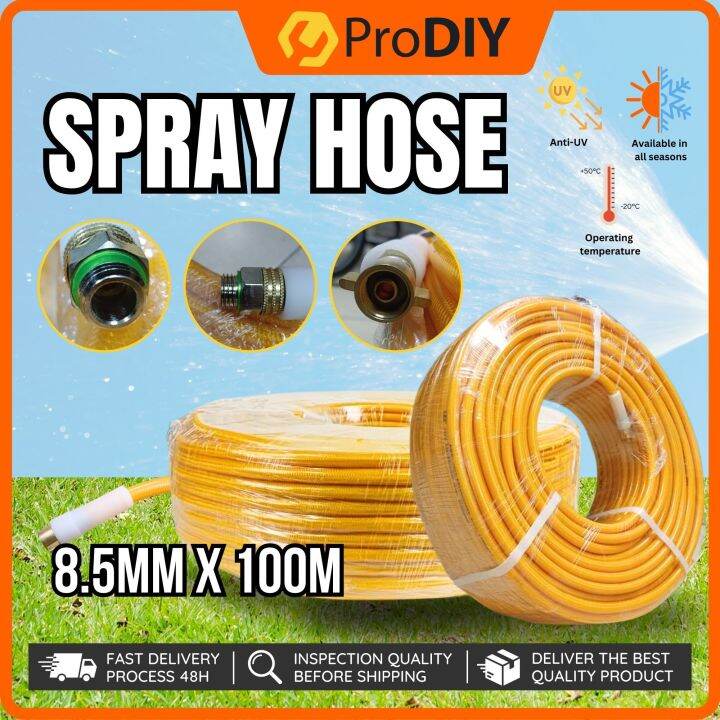 Spray Hose 8.5MM (100M) High Pressure Cleaning Farm Garden Spraying ...