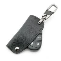 ✶ Praise High Quality Leather Case Cover Holder Bag for Fiat for Jeep Wrangler 2/3/4/5 Buttons Remote Key Fob Car Accessories