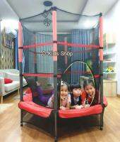 แทรมโพลีนสำหรับกระโดดเล่น หรือออกกำลังกาย ขนาด 140 x 165 cm. Trampoline jump