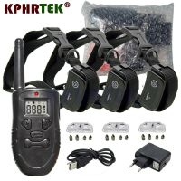 For 3 Dogs Remote Dog Trianing Collar Electric Trainer With Shock Vibration Beeper And Light 4 In 1 Function H183dr 27Nf