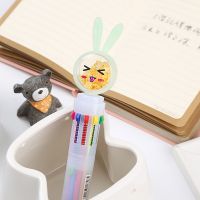 ของขวัญการ์ตูนปากกาโรลเลอร์บอลติดเลื่อมสำหรับแมวกระต่ายปากกาลูกลื่นเครื่องเขียนปากกา10สี