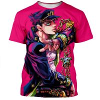 ฤดูร้อน JOJO Bizarre ผจญภัยเสื้อยืด Anime Manga พิมพ์ 3D ผู้ชายแฟชั่นพลัสขนาดเสื้อยืดฮาราจูกุเสื้อยืดเสื้อผ้าด้านบน